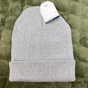 Sparkly Gray Knit Beanie, NEW